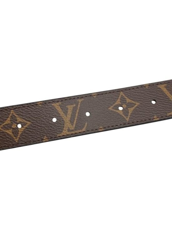 Louis Vuitton Belt Sainteur Initial M9453 Monogram Brown Black Gold Hardware main image 5